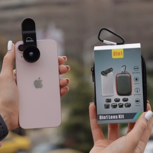 کیت لنز موبایل IBOOLO 8-in-1َ — تصویر ۴