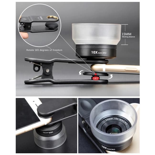لنز موبایل ماکرو IBOOLO Macro 10X — تصویر ۴