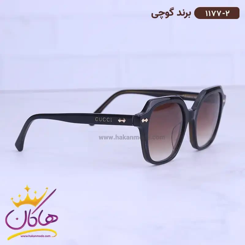 عینک آفتابی گوچی زنانه استیت قهوه ای 1177/2 — تصویر ۴