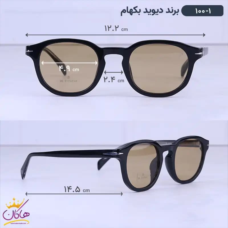 عینک آفتابی زنانه دیوید بکام استیت مشکی 100/1 — تصویر ۲