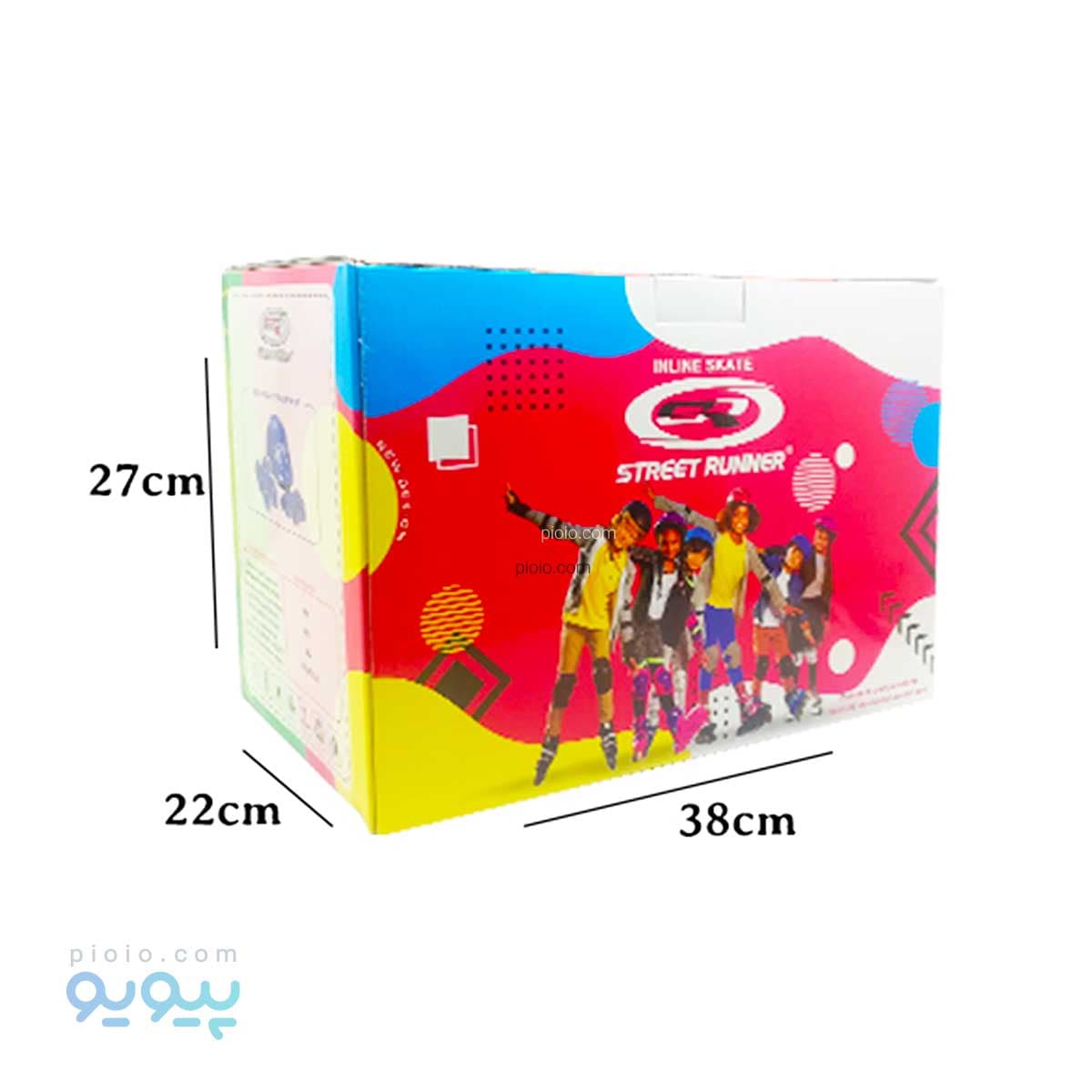 کفش اسکیت تیغه فلزی street runner سایزS آیتم 7629 تک و عمده — تصویر ۲