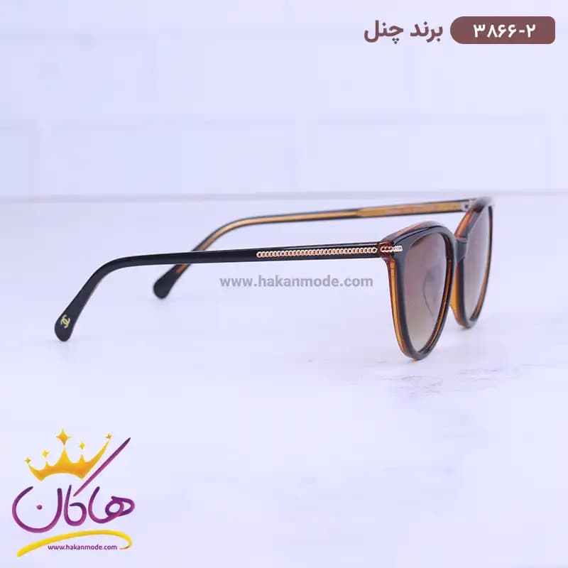 عینک آفتابی شنل زنانه استیت قهوه ای 3866/2 — تصویر ۴