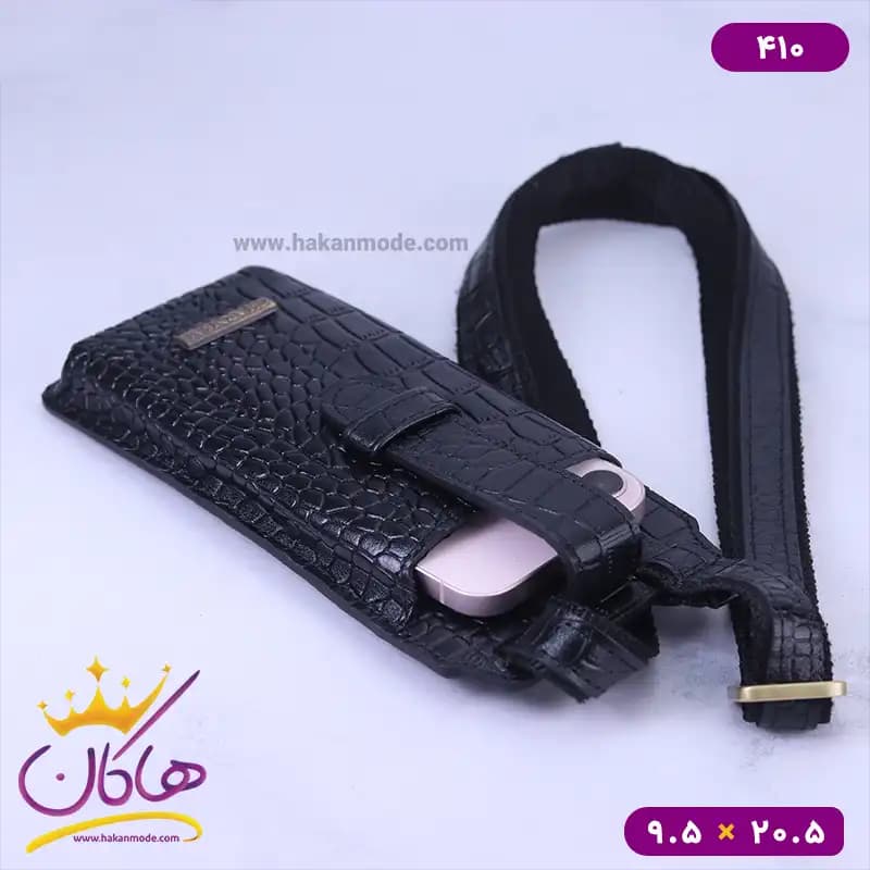 کیف جا موبایل دوشی چرم چرمسال پوست ماری 410 — تصویر ۵