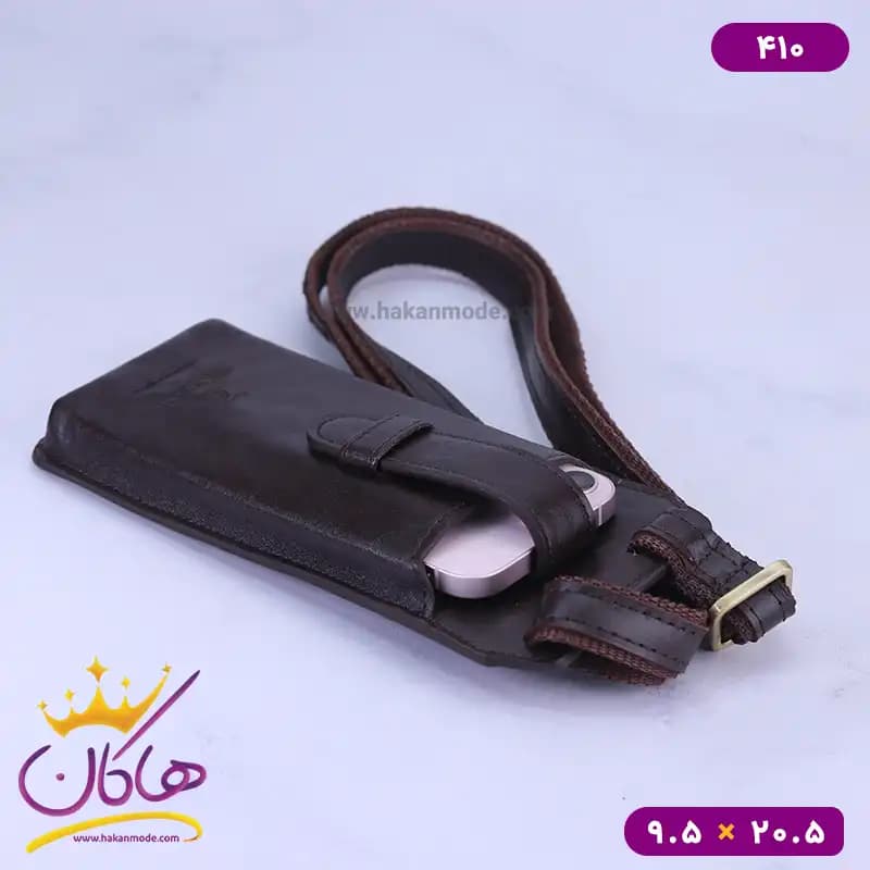 کیف جا موبایل دوشی چرم چرمسال 410 — تصویر ۶