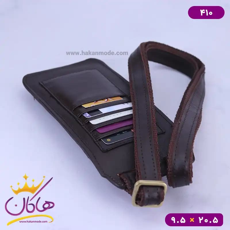 کیف جا موبایل دوشی چرم چرمسال 410 — تصویر ۷