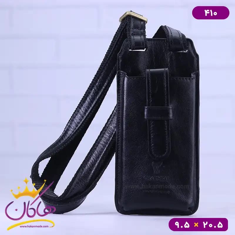 کیف جا موبایل دوشی چرم چرمسال 410 — تصویر ۵