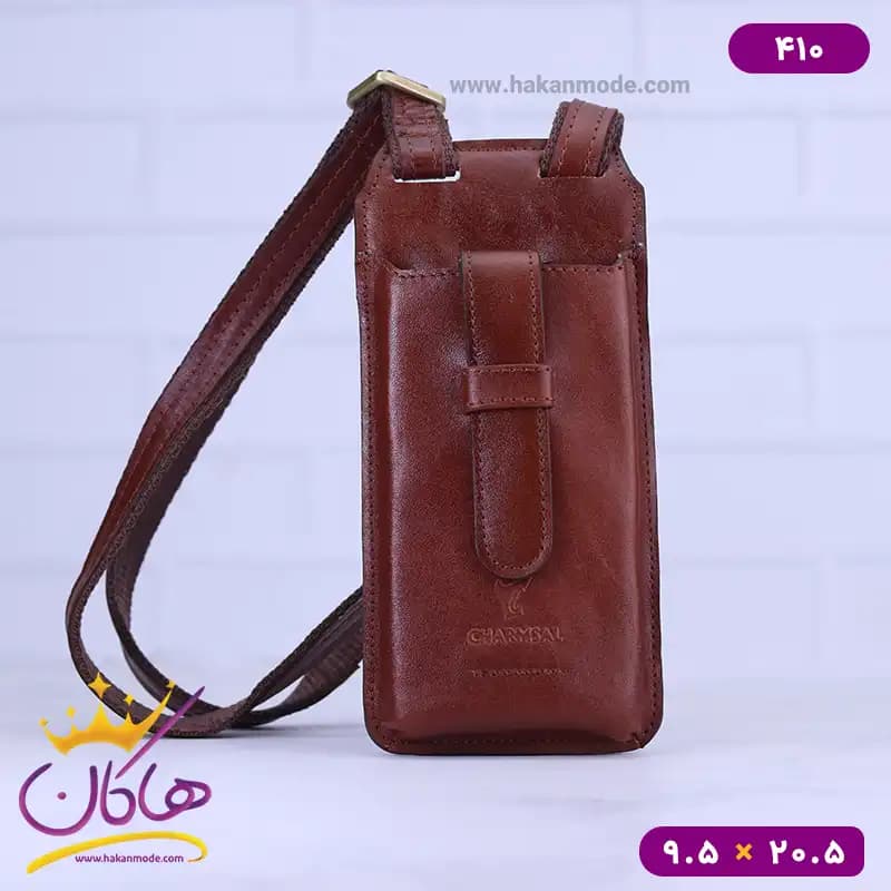 کیف جا موبایل دوشی چرم چرمسال 410 — تصویر ۲