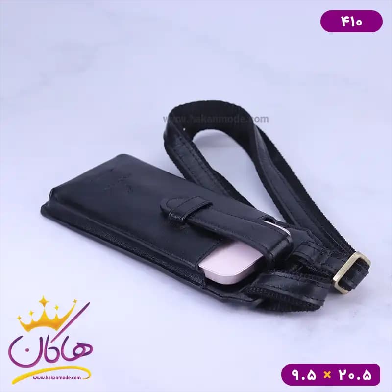 کیف جا موبایل دوشی چرم چرمسال 410 — تصویر ۳