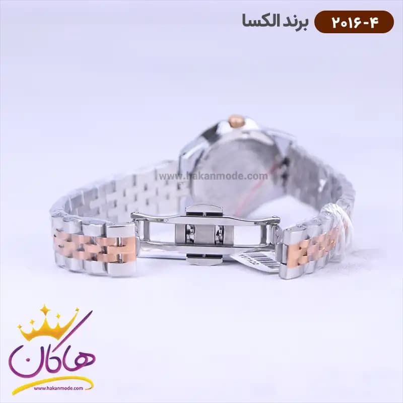 ساعت الکسا زنانه فلزی نقره ای رزگلد 2016/4 — تصویر ۳