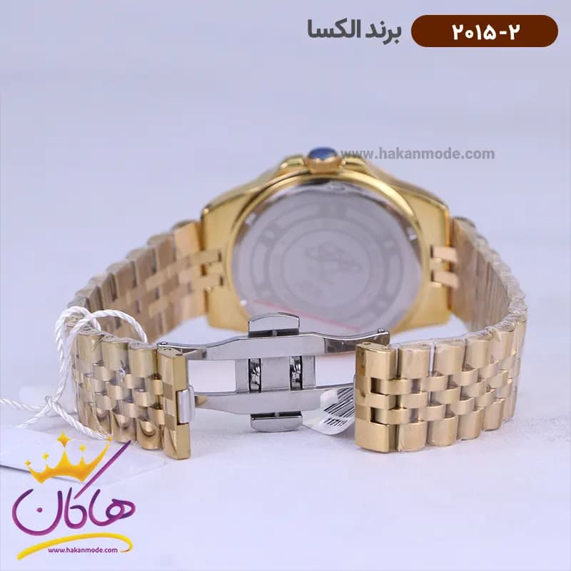ساعت الکسا مردانه فلزی صفحه مشکی 2015/2 — تصویر ۲