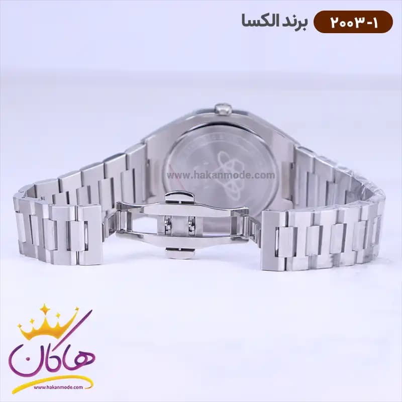 ساعت الکسا مردانه فلزی صفحه سورمه ای 2003/1 — تصویر ۲