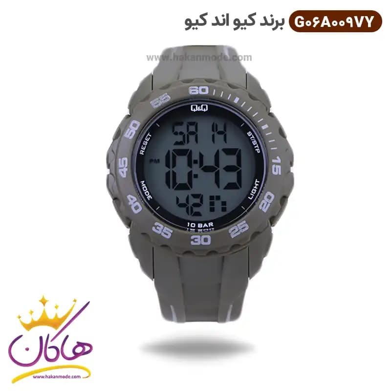 ساعت کیو اند کیو مردانه رابر سبز دیجیتالی G06A009VY
