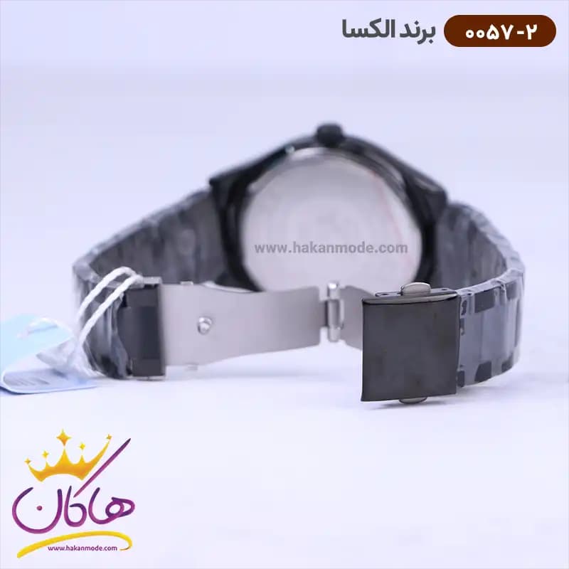 ساعت الکسا مردانه فلزی مشکی 0057/2 — تصویر ۲