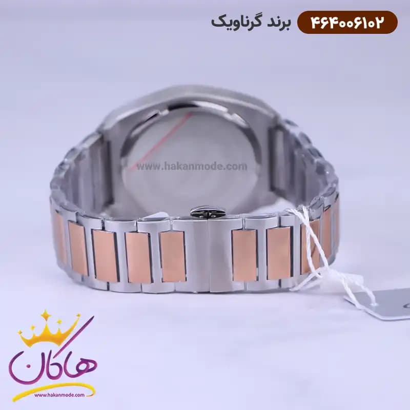 ساعت گرناویک ست فلزی نقره ای رزگلد کرنوگراف 464006102-464006101 — تصویر ۴
