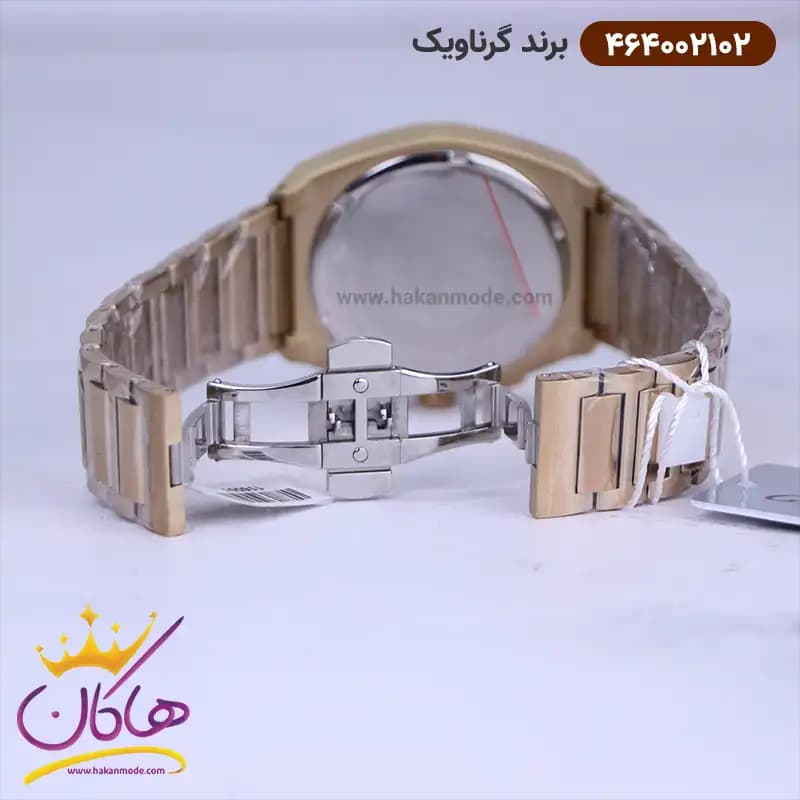 ساعت گرناویک ست فلزی طلایی کرنوگراف 464002102-464002101 — تصویر ۵
