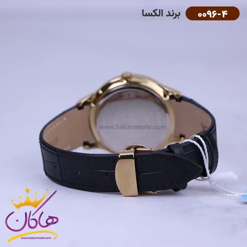 ساعت الکسا ست بند چرم صفحه سبز 0096-0097 — تصویر ۷