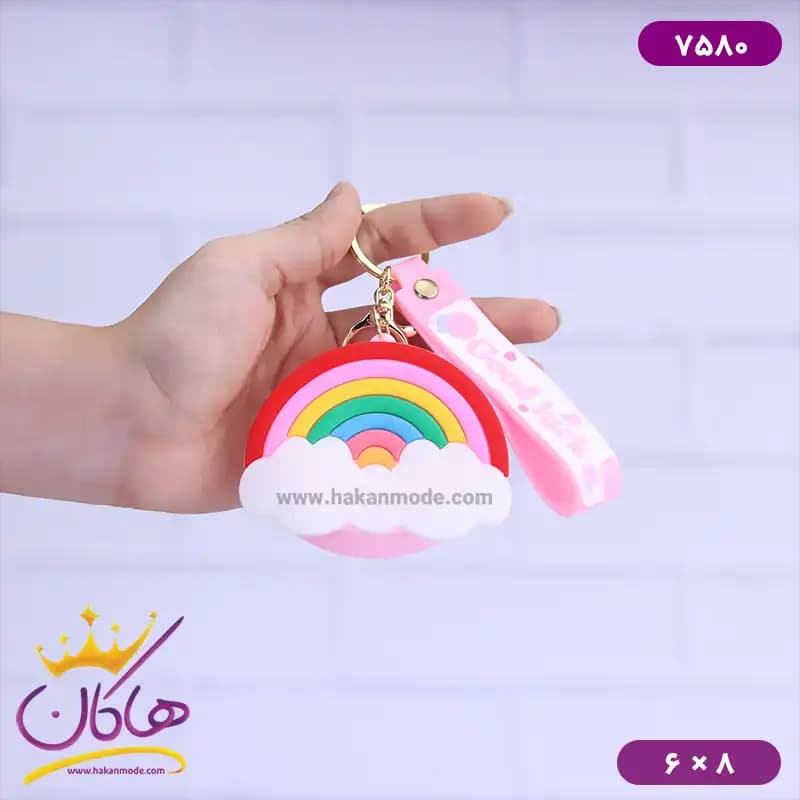 جا هندزفری سیلیکونی طرح رنگین کمان 7580 — تصویر ۳