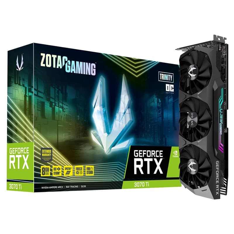 کارت گرافیک استوک زوتک GeForce RTX 3070 TI TRINITY ظرفیت 8 گیگابایت — تصویر ۴