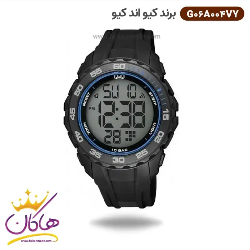 ساعت کیو اند کیو مردانه رابر مشکی دیجیتالی G06A004VY