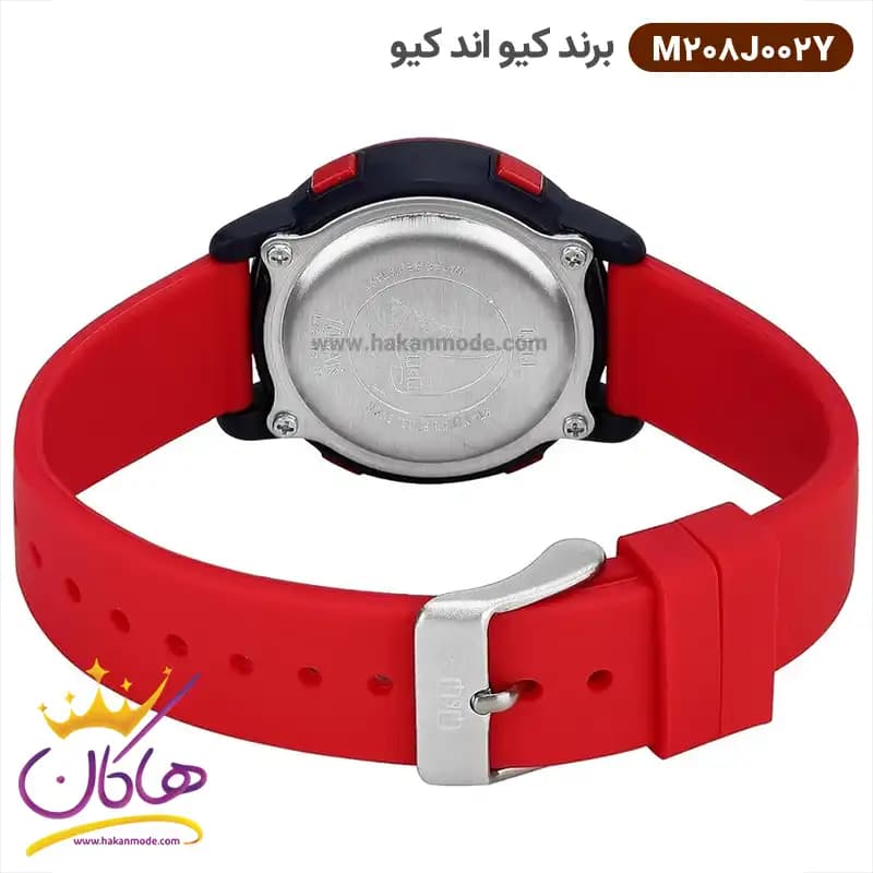 ساعت پسرانه کیو اند کیو دیجیتال قرمز M208J002Y — تصویر ۳