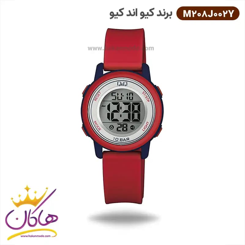 ساعت پسرانه کیو اند کیو دیجیتال قرمز M208J002Y