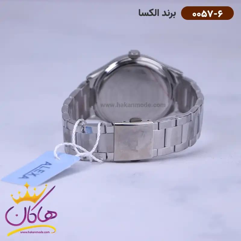 ساعت الکسا مردانه فلزی نقره ای 0057/6 — تصویر ۳