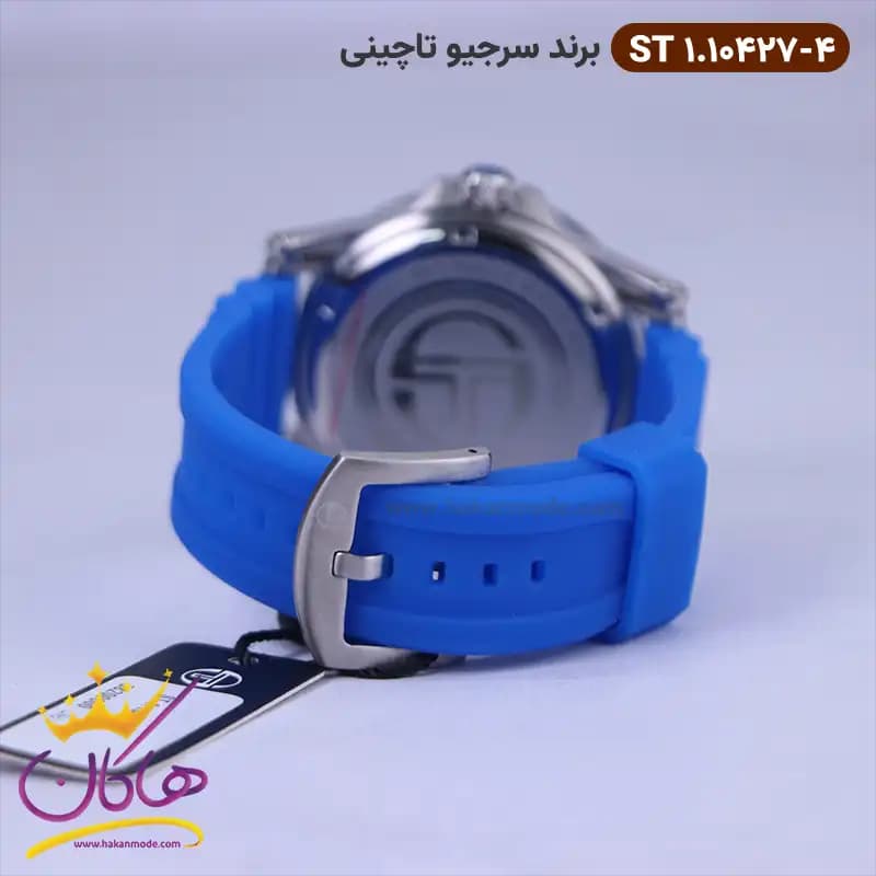 ساعت مچی سرجیو تاچینی مردانه بند رابر آبی St 1.10427/4 — تصویر ۲