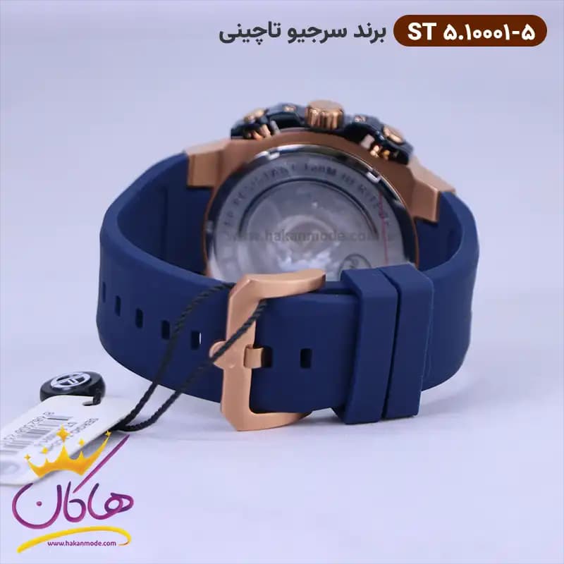 ساعت مچی سرجیو تاچینی مردانه بند رابر سرمه ای ST 5.10001/5 — تصویر ۲