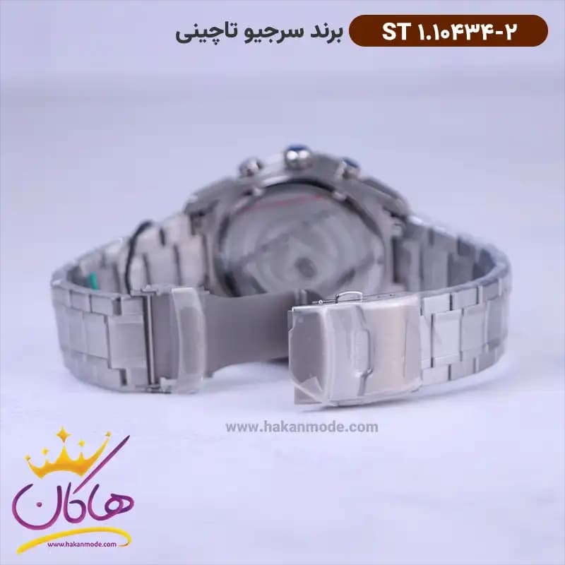 ساعت سرجیو تاچینی مردانه فلزی صفحه آبی کرنوگراف ST 1.10434/2 — تصویر ۲