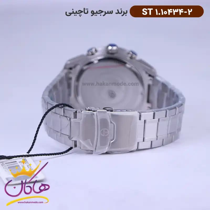 ساعت سرجیو تاچینی مردانه فلزی صفحه آبی کرنوگراف ST 1.10434/2 — تصویر ۳