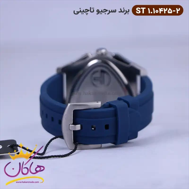 ساعت سرجیو تاچینی مردانه رابر صفحه مثلثی کرنوگراف ST 1.10425/2 — تصویر ۲
