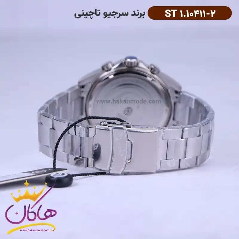 ساعت سرجیو تاچینی مردانه فلزی صفحه آبی کرنوگراف ST 1.10411/2 — تصویر ۳
