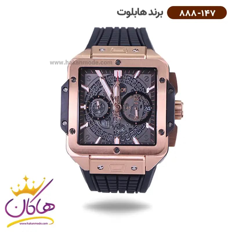 ساعت هابلوت مردانه بند رابر اسکلتون کرنوگراف 888/147