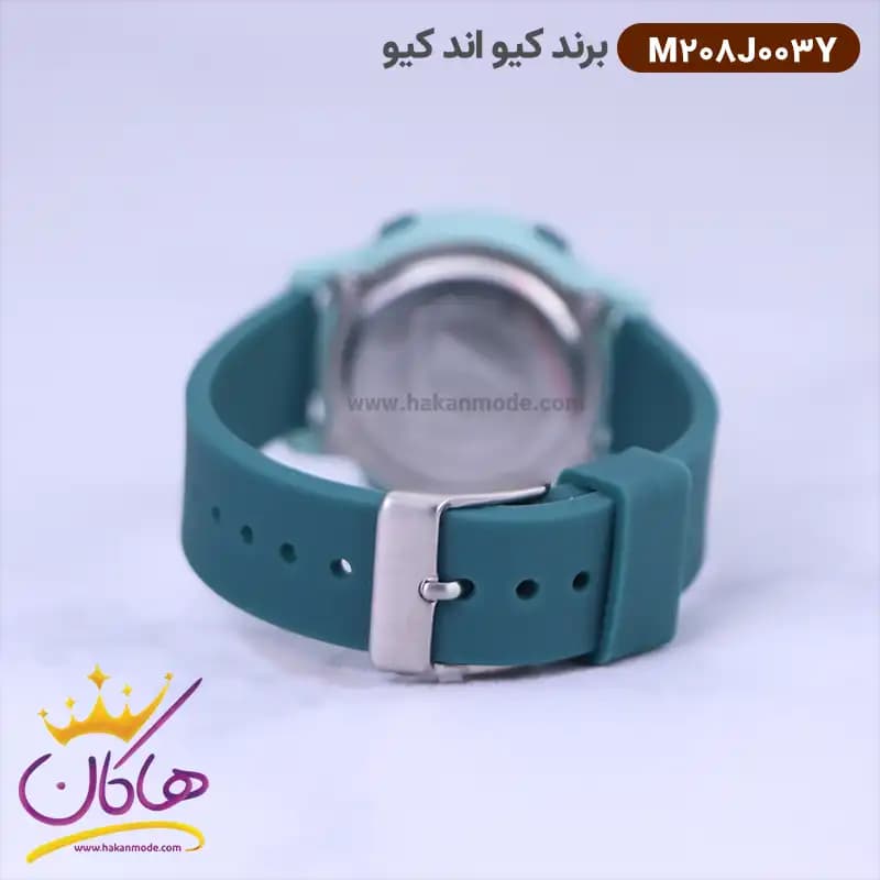 ساعت پسرانه کیو اند کیو دیجیتال سبزآبی M208J003Y — تصویر ۲