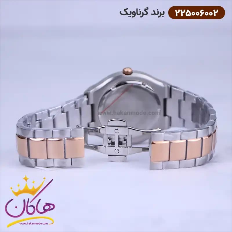 ساعت گرناویک ست فلزی نقره ای رزگلد 225006002-225006001 — تصویر ۶