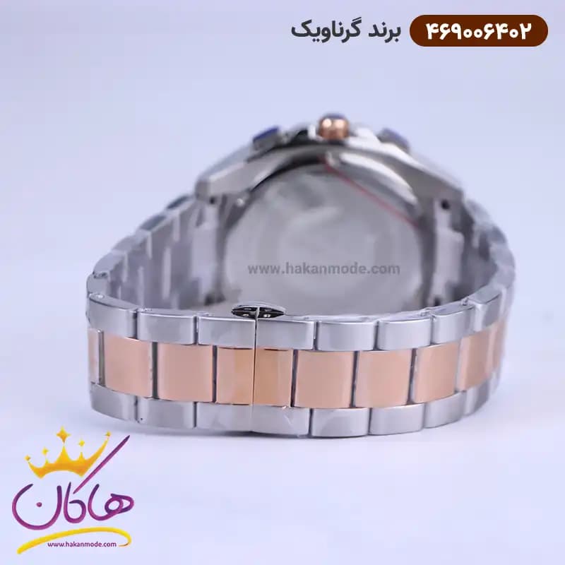 ساعت گرناویک مردانه فلزی صفحه مشکی کرنوگراف 469006402 — تصویر ۳