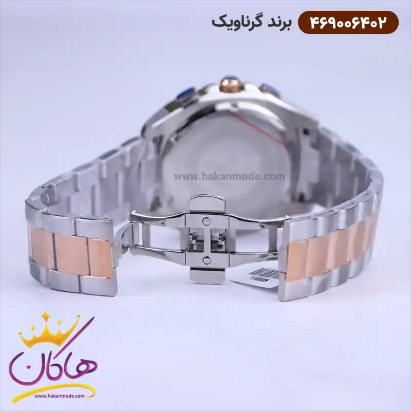 ساعت گرناویک مردانه فلزی صفحه مشکی کرنوگراف 469006402 — تصویر ۲
