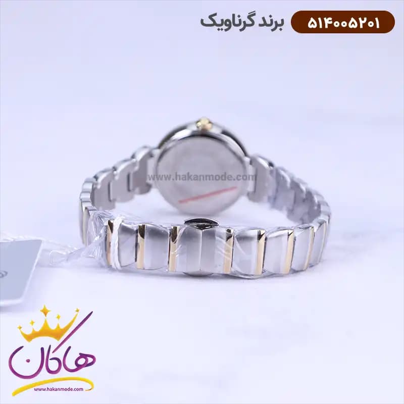 ساعت گرناویک زنانه فلزی نقره ای طلایی 514005201 — تصویر ۲