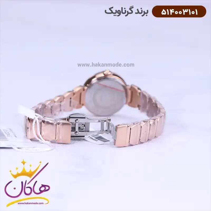 ساعت گرناویک زنانه فلزی تمام رزگلد 514003101 — تصویر ۲
