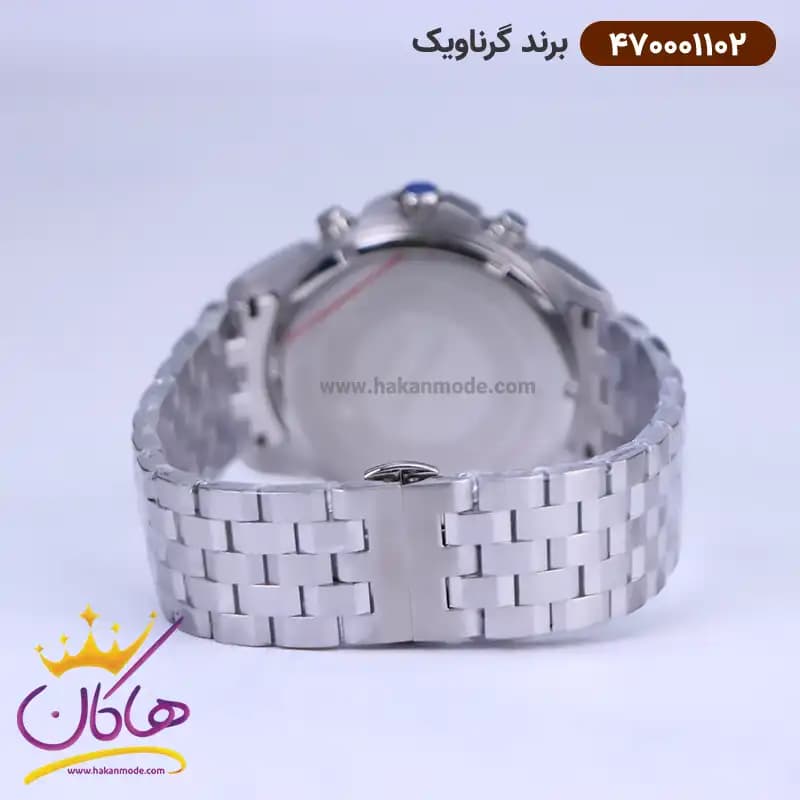 ساعت گرناویک مردانه فلزی نقره ای کرنوگراف 470001102 — تصویر ۳