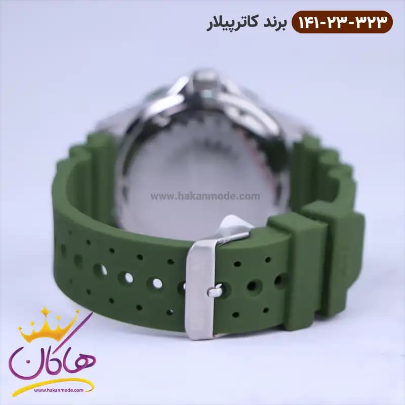 ساعت کاترپیلار مردانه بند رابر سبز PZ.141.23.323 — تصویر ۲