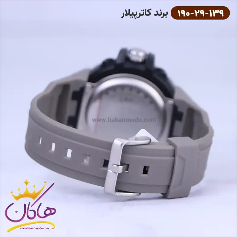 ساعت کاترپیلار مردانه بند رابر خاکستری P3.190.29.139 — تصویر ۲