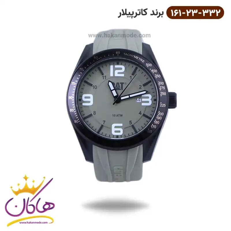 ساعت کاترپیلار مردانه بند رابر سبز LQ.161.23.332