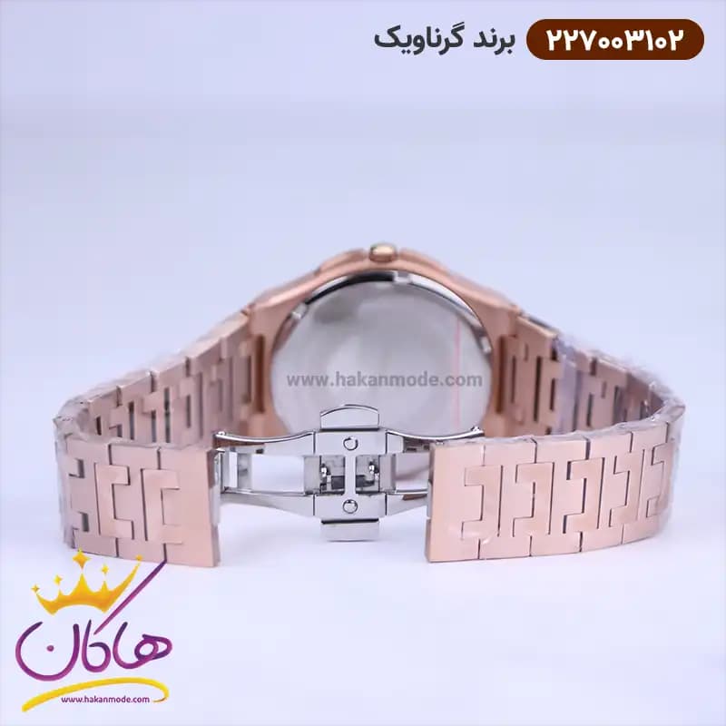 ساعت گرناویک مردانه فلزی تمام رزگلد 227003102 — تصویر ۳
