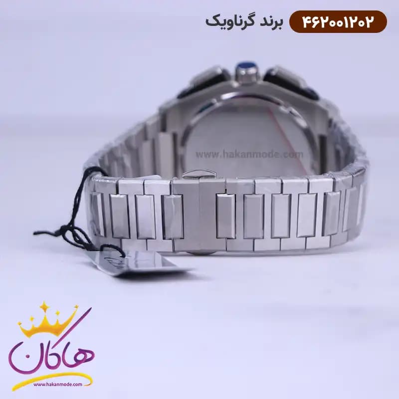 ساعت گرناویک مردانه فلزی نقره ای کرنوگراف 462001202 — تصویر ۳