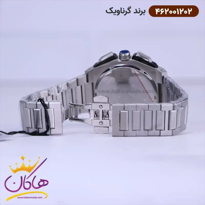 ساعت گرناویک مردانه فلزی نقره ای کرنوگراف 462001202 — تصویر ۲