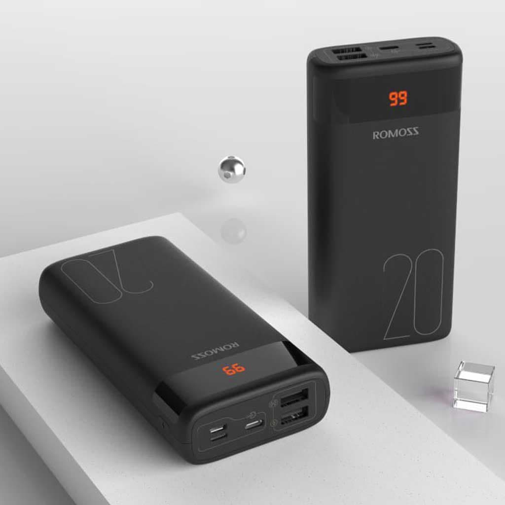 پاور بانک روموس مدل Ares 20 – ظرفیت 20000 میلی آمپر ساعت — تصویر ۸