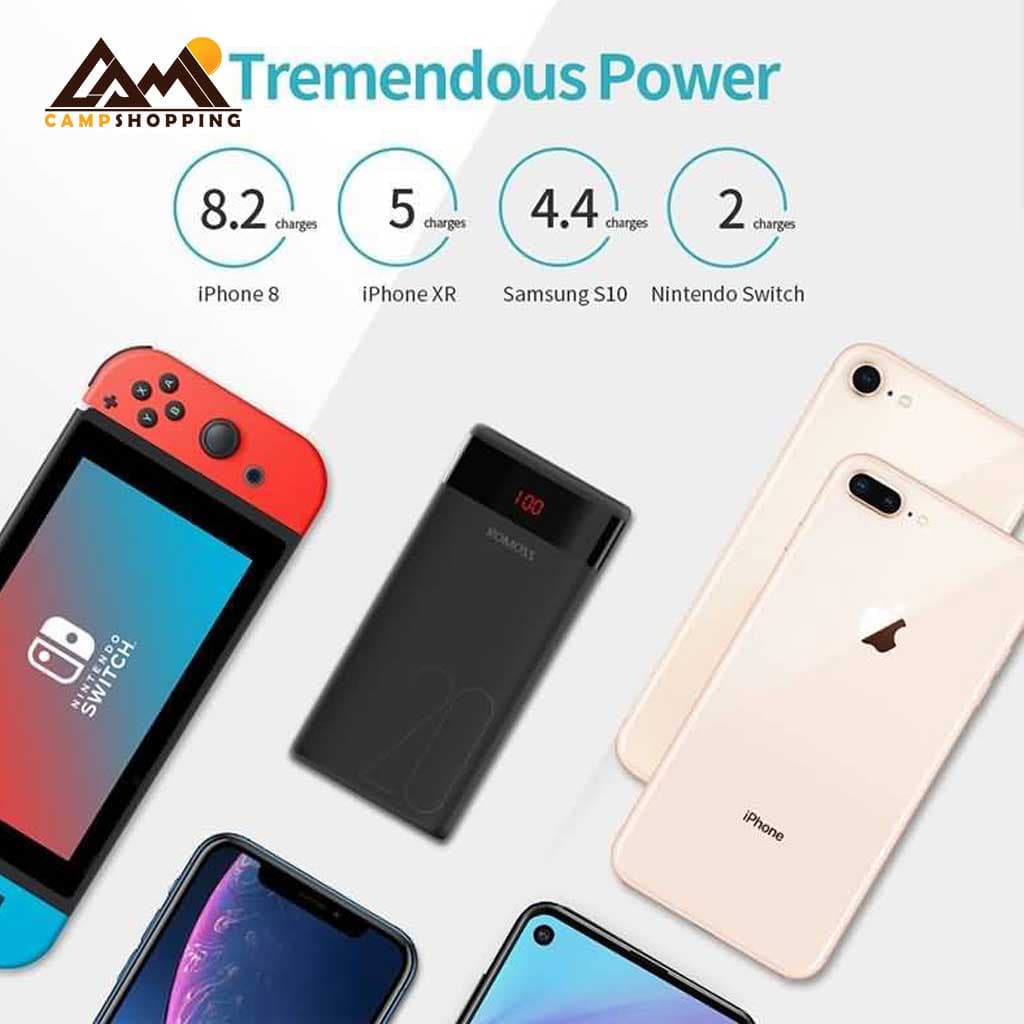 پاور بانک روموس مدل Ares 20 – ظرفیت 20000 میلی آمپر ساعت — تصویر ۴