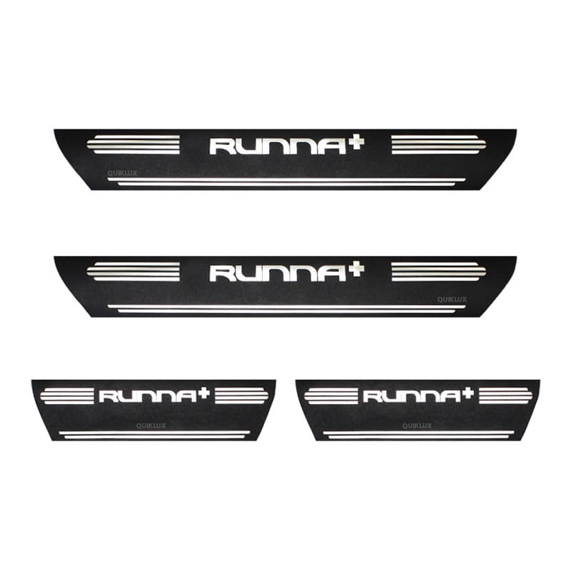 برچسب پارکابی طرح چرمی مدل ونوس نوشته رانا پلاس Runna + لاتین — تصویر ۲