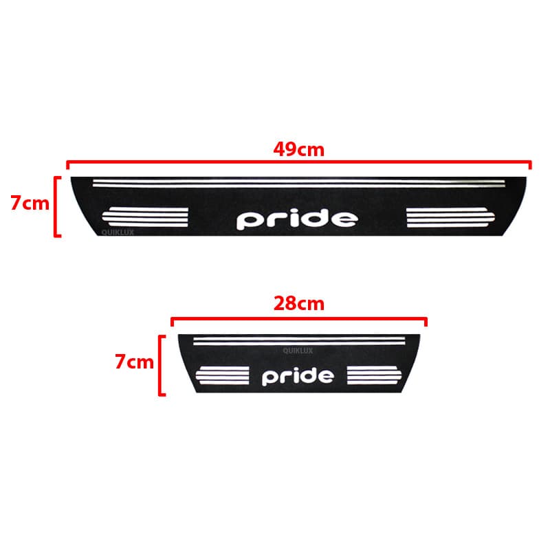 برچسب پارکابی طرح چرمی مدل ونوس نوشته پراید Pride — تصویر ۴